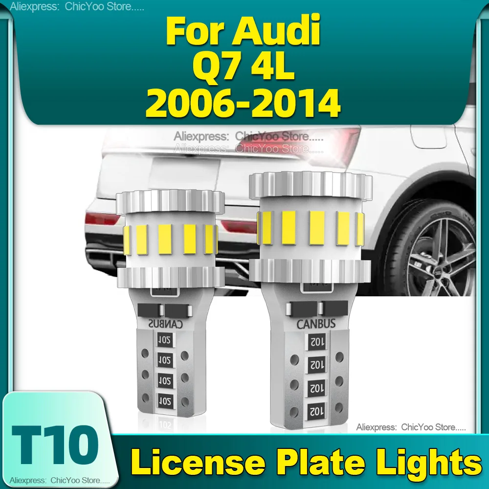 

6000K Canbus W5W Led T10 Bulbs License Plate Signal Lamps For Audi Q7 4L 2006 2007 2008 2009 2010 2011 2012 2013 2014