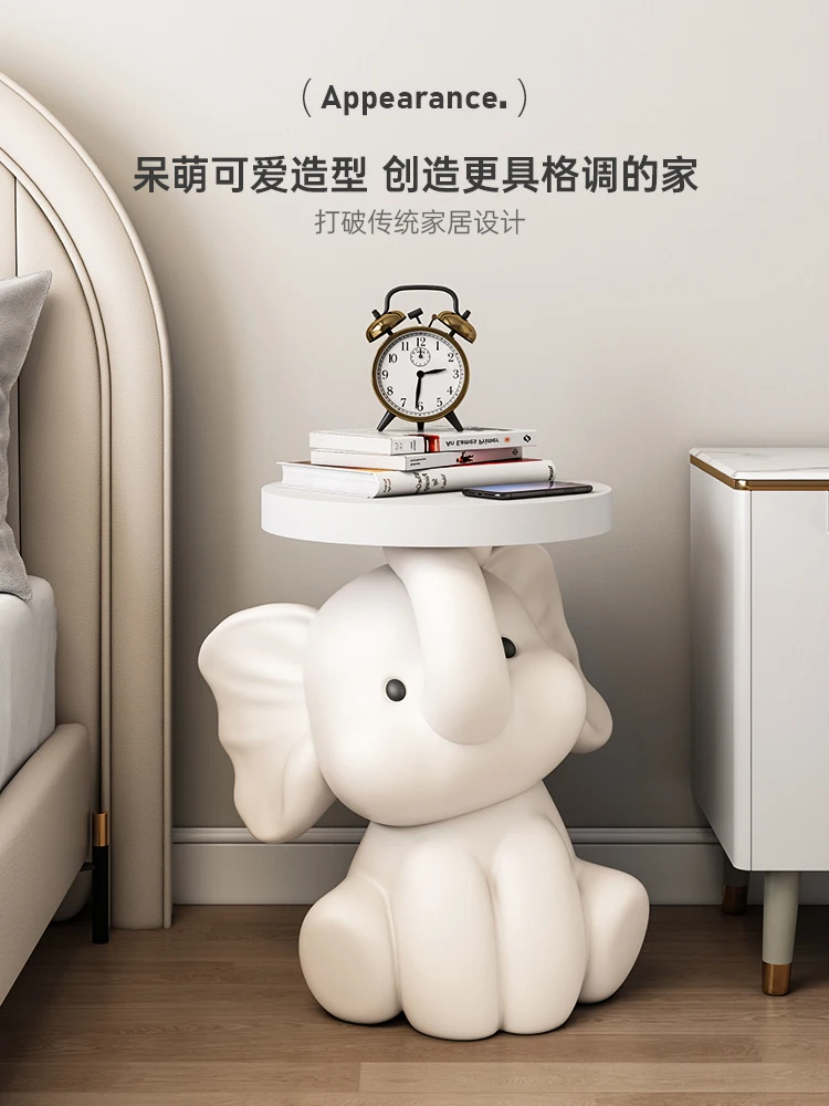 Floor Ornament Home Decor Elephant Coffee Table Housewarming Gift Sofa Corner Table Home Bluetooth Speaker Room Floor Decoration