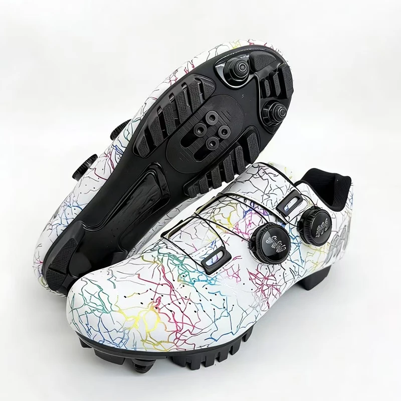 Professionelle Mountainbike-Schuhe für Herren MTB Rennwettbewerb Selbstverriegelnde Speed-Fahrradschuhe für Damen SPD Cleats Fahrradschuhe – Detail 24