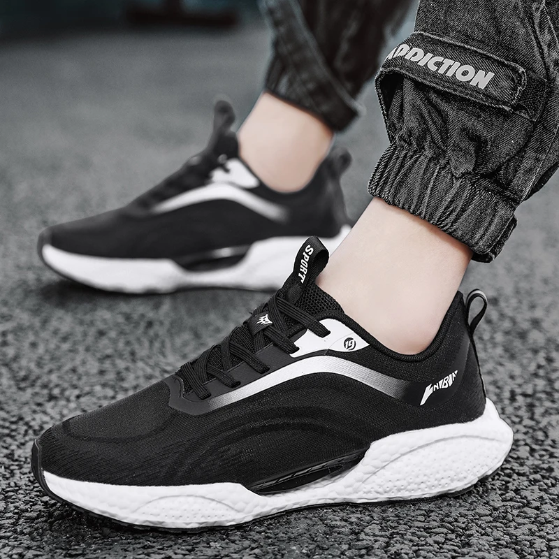 Nieuwe stijl koppels loopschoenen Lichtgewicht ademende joggingsneakers Mode outdoor sneakers Comfortabele hardloopsneakers