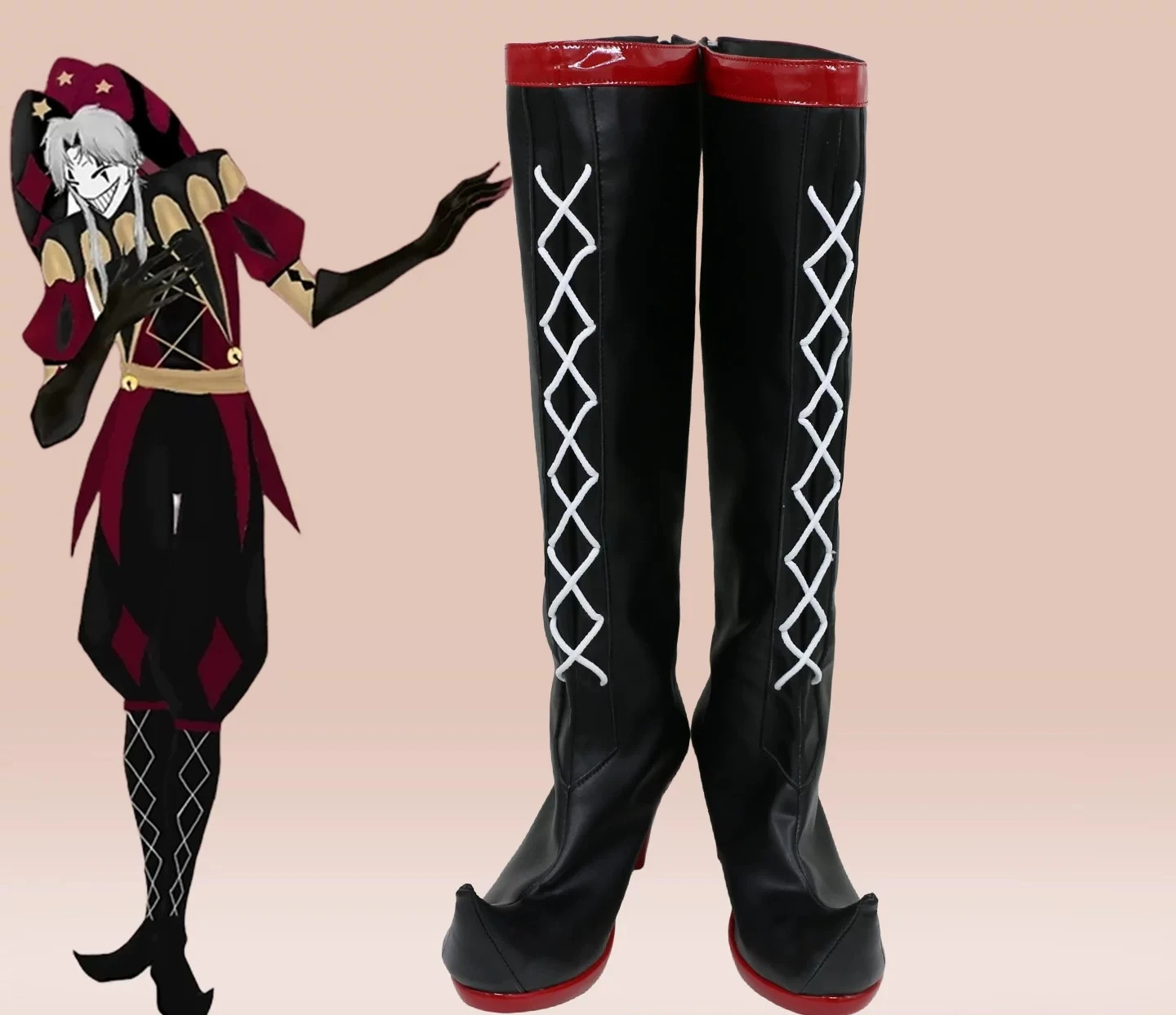 game-freak-circus-pierrot-botas-de-cosplay-hechas-a-medida-para-fiesta-de-halloween