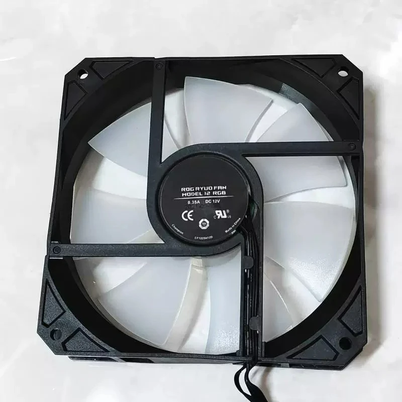 for ASUS ROG RYUQ FAN 12RGB, 12V Aura Sync Cooling Fan, 4-Pin Power with 3-Pin ARGB Header