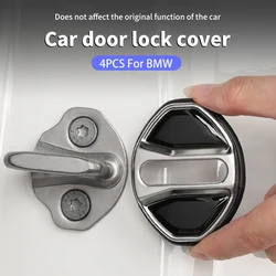 4PCS Car Door Lock Cover Stainless Steel Protective Sticker For BMW X1 U11 G11 G22 G23 G26 i3 i4 G20 3 5 Series G60 Accessories