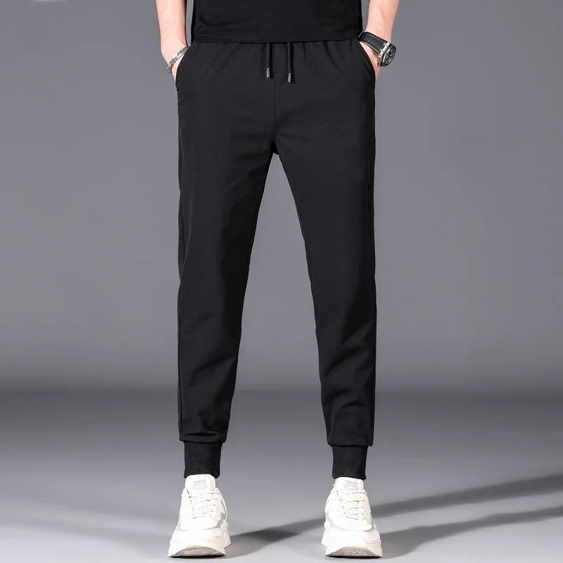 Spring and Autumn Thin Guard Pants for Men's Trendy Casual Pants Large Size Loose Tight Sports Pants Versatile Pants for Men