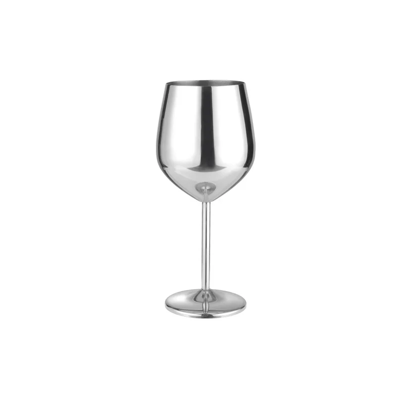 304 stainless steel copper plated single-layer goblet cocktail glass 500 ml wine glass champagne glass