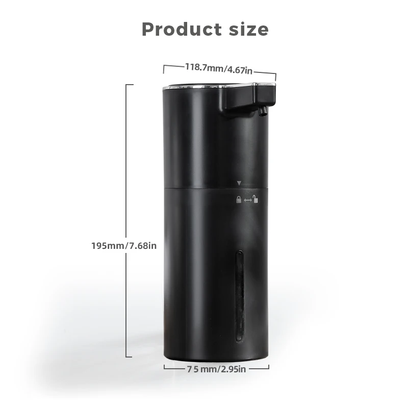 جديد الحائط موزع الصابون الأوتوماتيكي رغوة غسالة اليد الذكية 400 مللي السائل قابلة للشحن الحمام التعريفي الاستشعار #6