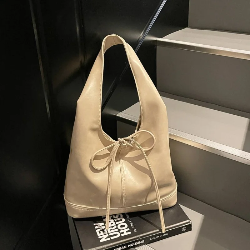 

Casual Simple Vintage Fashionable Trendy Design Letter Logo Bag Crossbody Handbag Women Large Capacity Leather