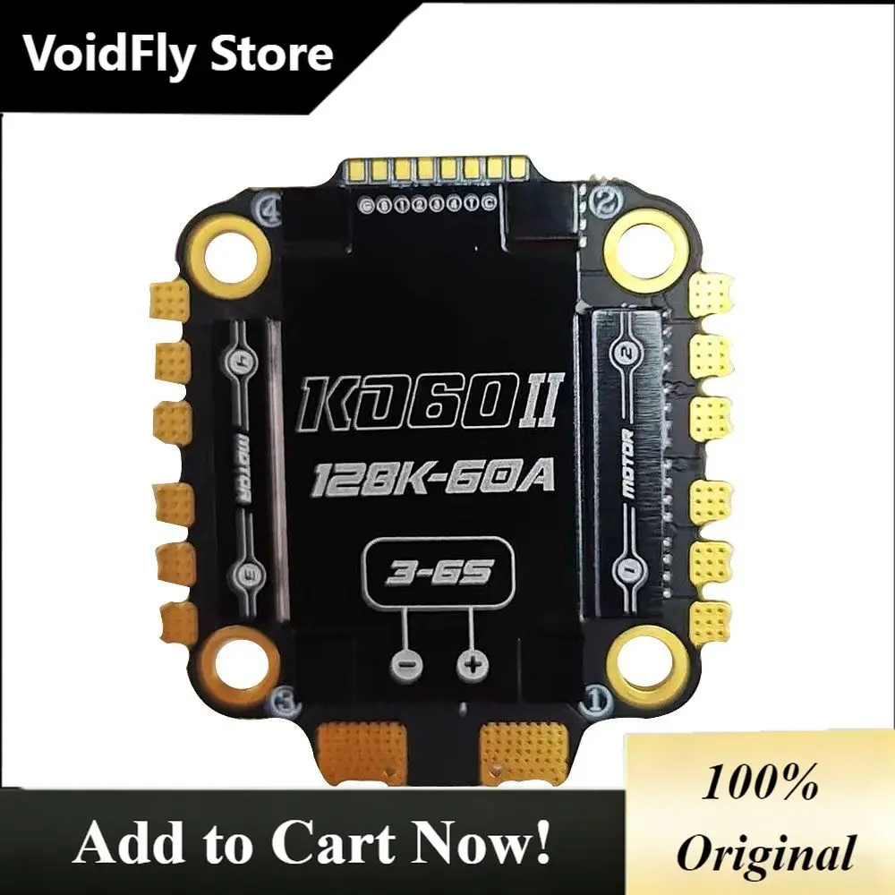 VoidFly Skystarsr KO60 II AM32 60A 30.5mm DShot1200 4in1 ESC support 128K Dshot600 Multishot for FPV RC Racing Drone