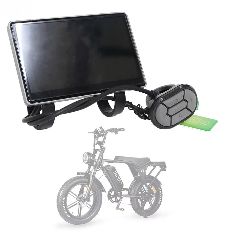 V8 Fatbike LCD Display V5.0 EU Version NFC 25km/h Speed Limit E-bike Dashboard Replacement Spare Part