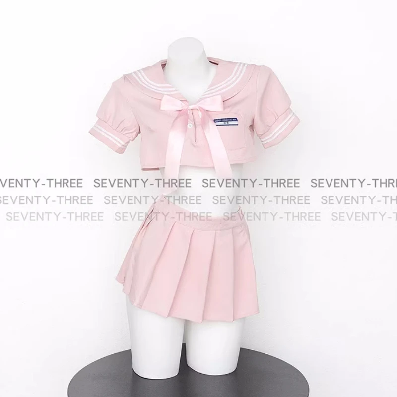 Anime Sailor Suit Cosplay Costume Japanese Girl Student Uniform JK Pleated Skirt Cute Role Play Outfit Sweet Nightgown Underwear