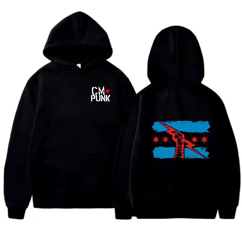 Herbst-Winter-Kapuzenpullover mit Wrestler-Motiv, Unisex, Langarm, Street-Sport-Sweatshirt, in verschiedenen Farben erhältlich