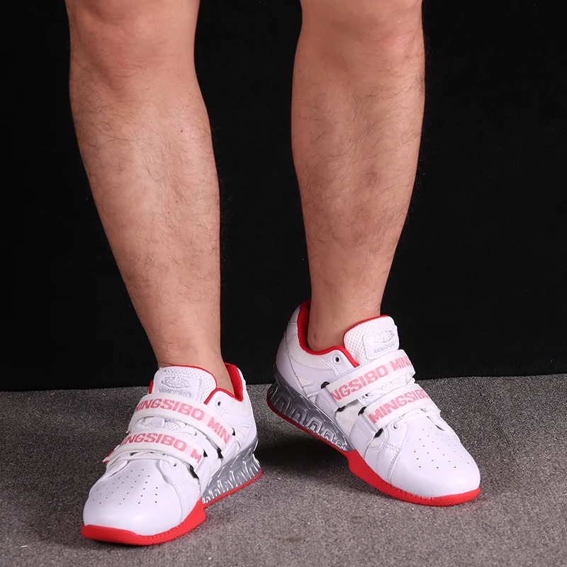 Sneaker da uomo per sollevamento pesi Calzature comode antiscivolo per sollevamento pesi Scarpe sportive maschili Calzature Sollevatori con fondo in gomma