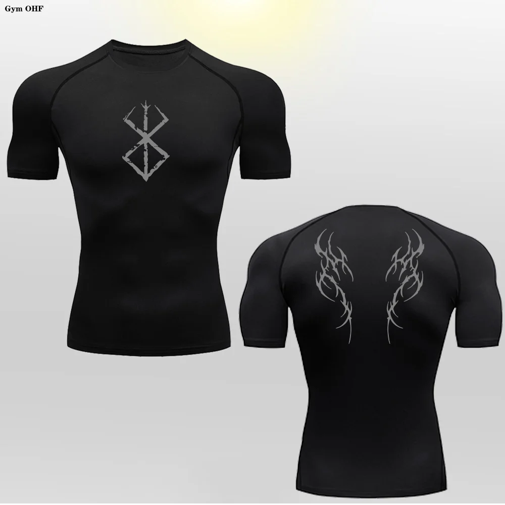 

Men's T-shirt Motorcycle Riding Top Quick Drying Breathable Tight Fitting Sports T shirt Gym Running Shirt Train Clothing Tees