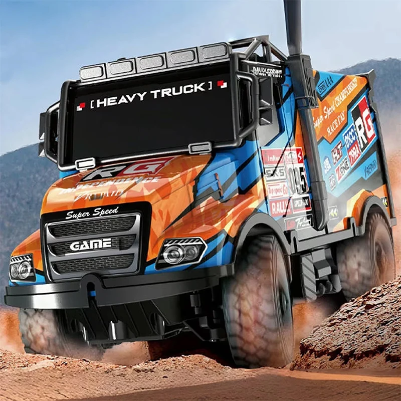 รถบรรทุกบังคับวิทยุ 1/35 รุ่น Heavy Duty Rally Car ขับเคลื่อน 4 ล้อ ปีนป่าย วิ่งออฟโรด ดริฟท์ บั๊กกี้ รถแข่งไฟฟ้า ของขวัญวันเกิดสำหรับเด็ก