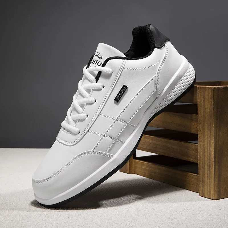 

ELUVA 2025 мужские кроссовки легкие кроссовки противоскользящие удобные прогулочные туфли для мужчин повседневные спортивные туфли из искусственной кожи