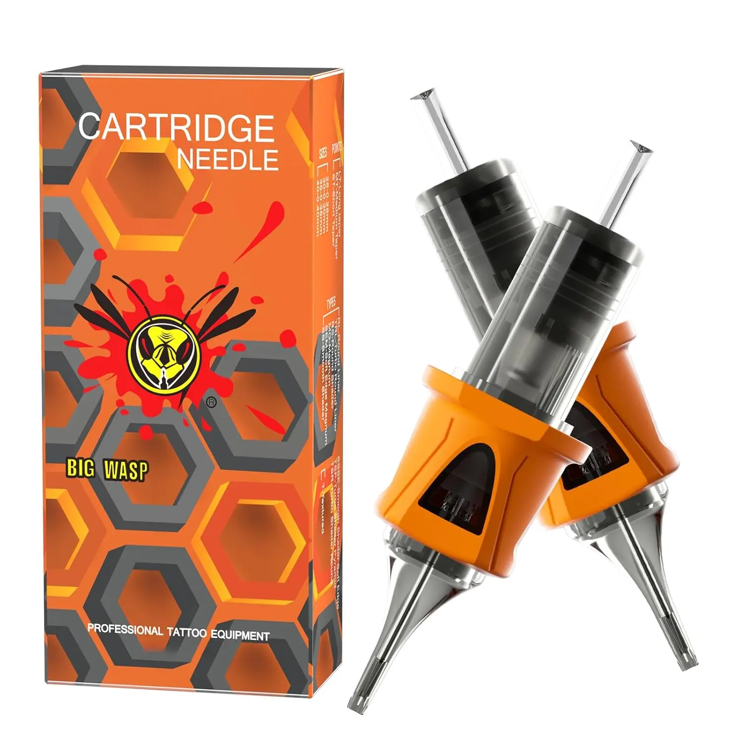 

20Pcs 1005RL Tattoo Cartridge Needles, #10 Bugpin 5 Round Liner with Finger Ledge for Rotary Machines