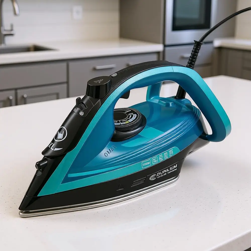 

Паровой утюг с гладкой подошвой, прецизионным наконечником, функцией защиты от капель, автоматическим отключением, мощность 1800 Вт