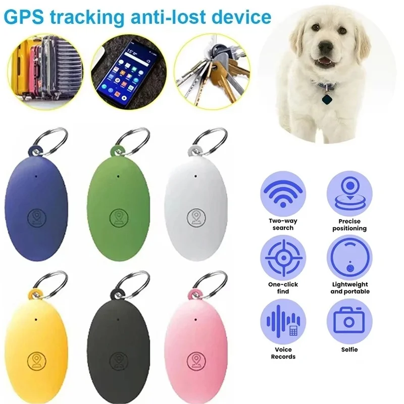Mini GPS Tracker Anti-Lost Device For Wallet Keychain Item Finder Portable Key Finder Tracer For Daily Item Location Reminder