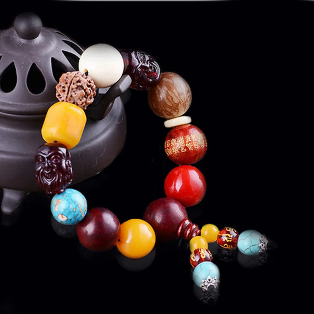 Buddha Beads Car Hanging Pendant Premium Material Sturdy Car Gear Decoration Safeness Blessing Hanging