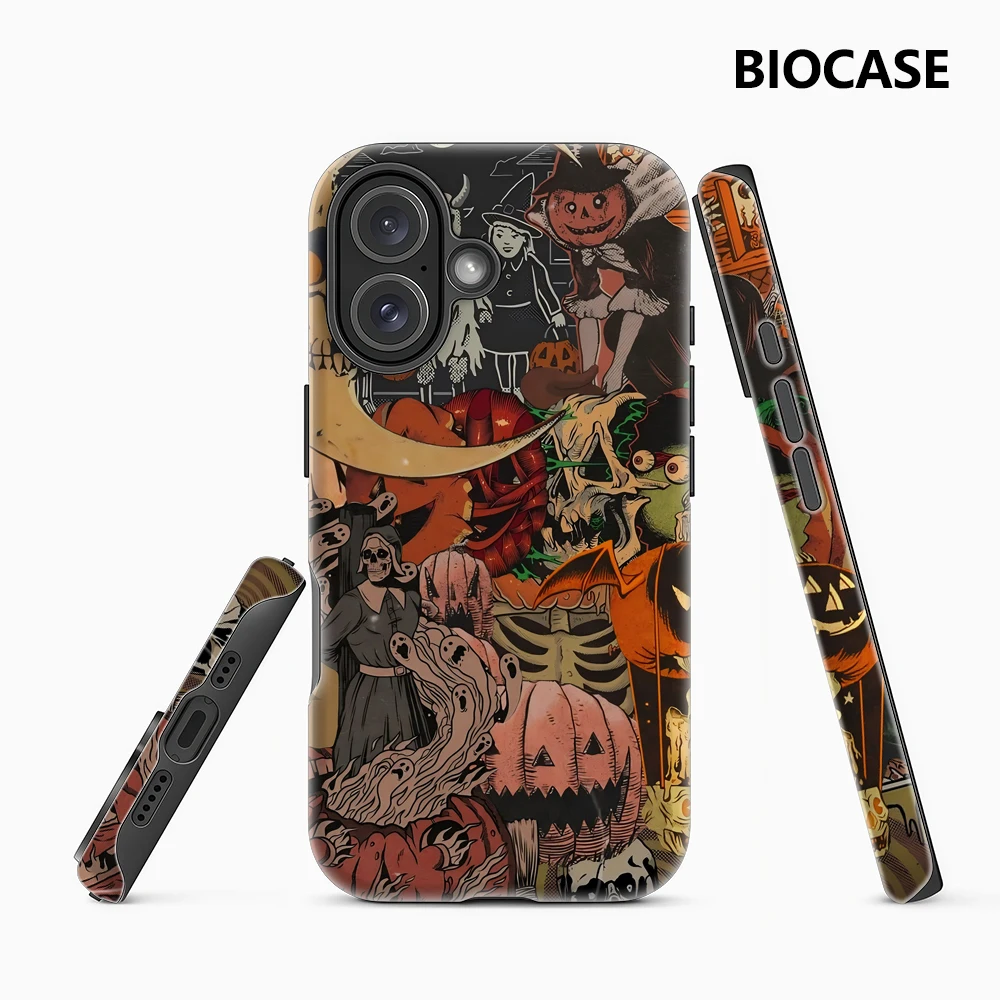 Halloween Collage IPhone 17 Must-Haves Handyhülle für IPhone 17 16 15 14 13 12 66 Pro Max Plus Doppelschichtige Rückseite