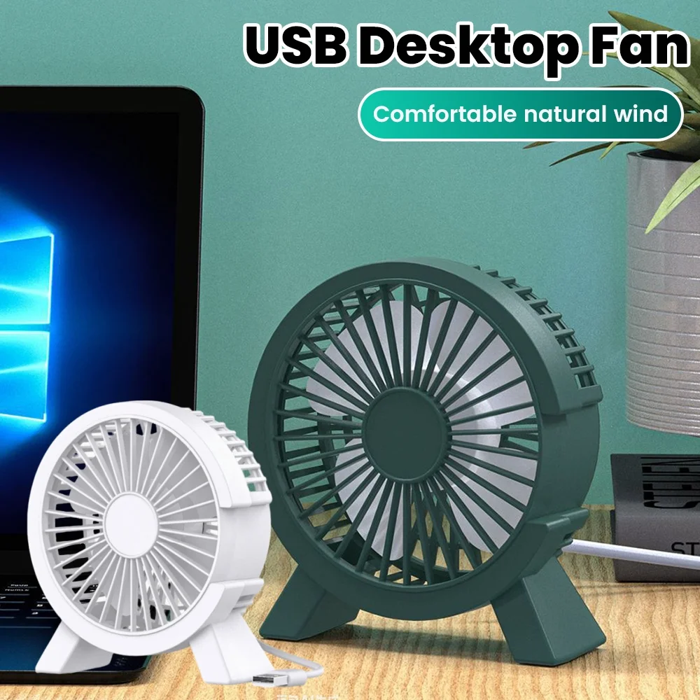USB Mini Portable Fan Desktop Fans USB Plug Fans For Charger Power/Power Bank Standing Small Fan For Summer Student Dormitory