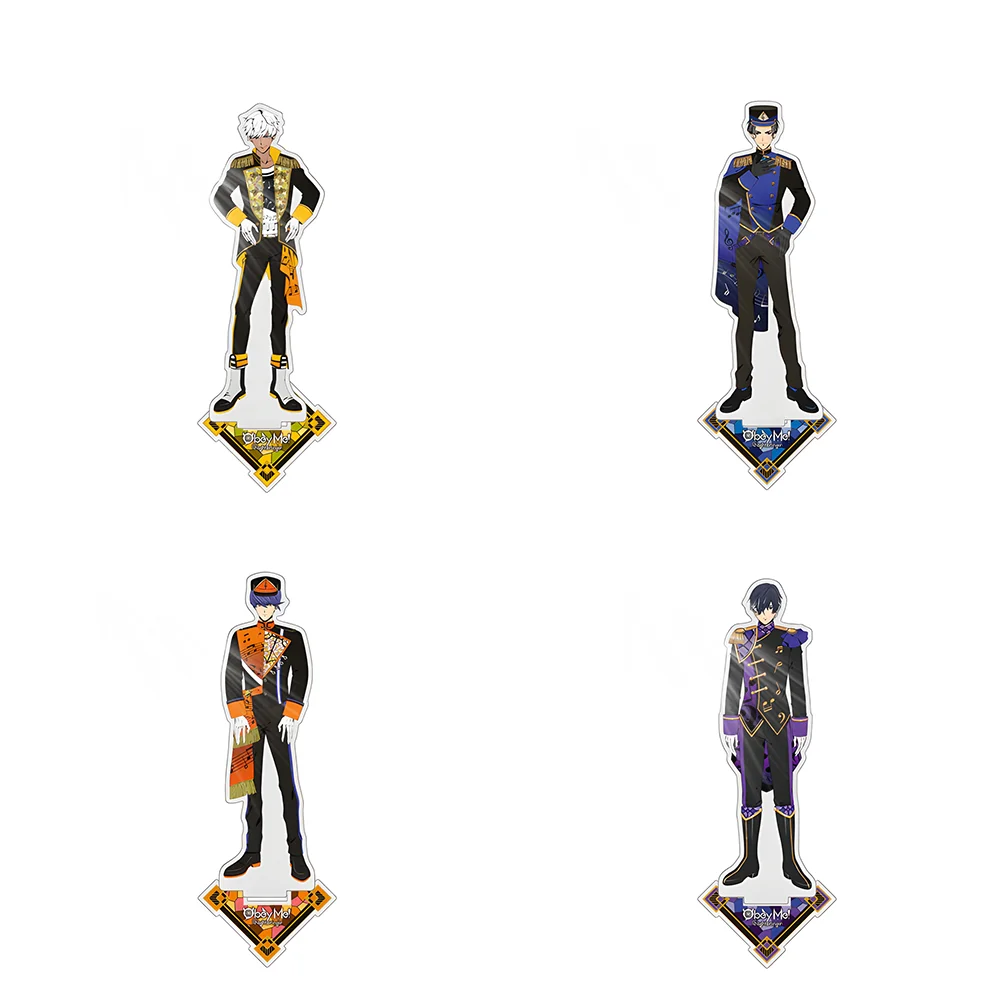 

Anime Obey Me! 15cm Acrylic Stand keychain Lucifer Beelzebub Leviathan Asmodeus Court Dress Collection Desktop Decoration