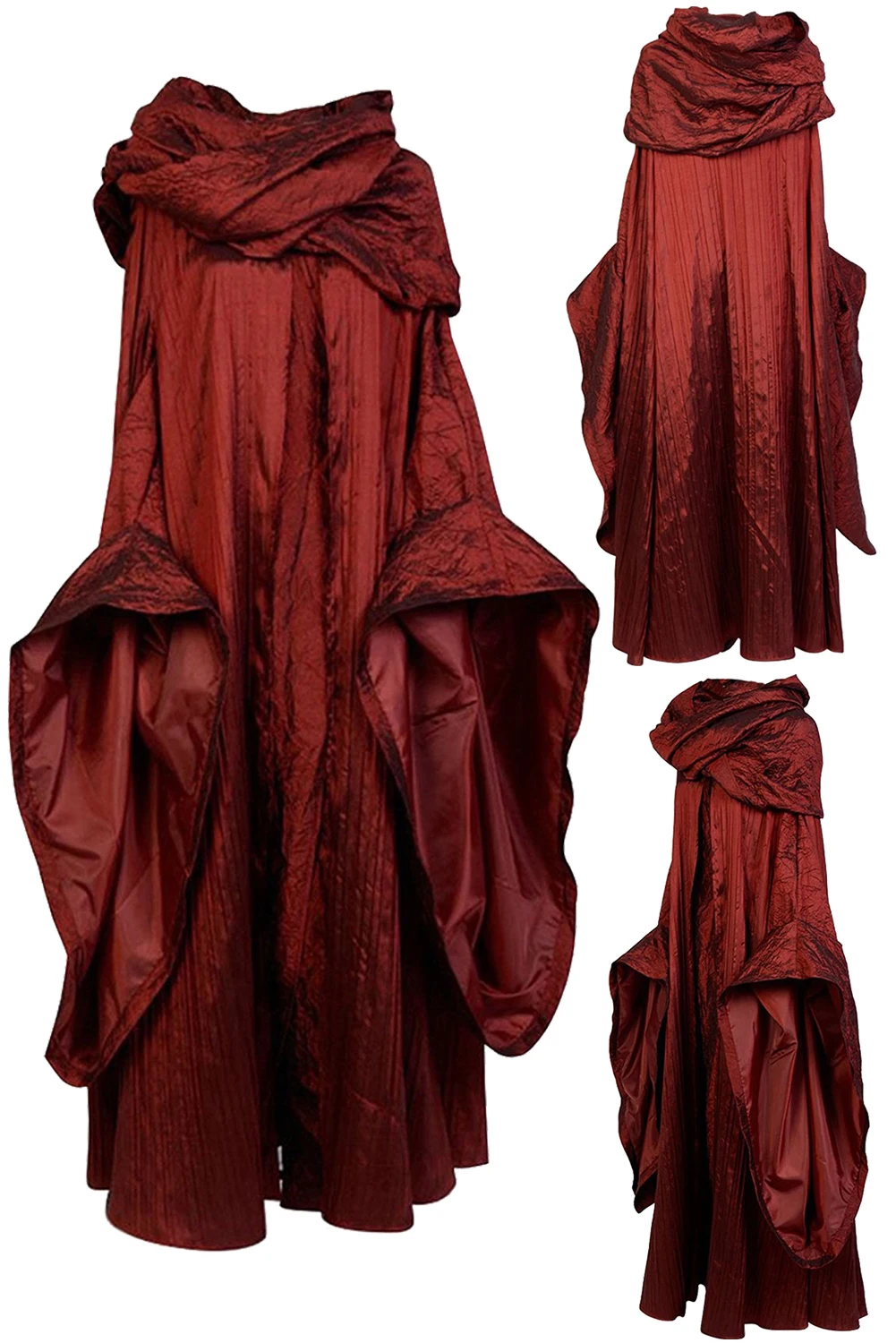 Fantasy Melisandre Cosplay Fantasia Red Robe Movie Priestess Disguise Adult Women Roleplay Female Halloween Carnival Party Cloth