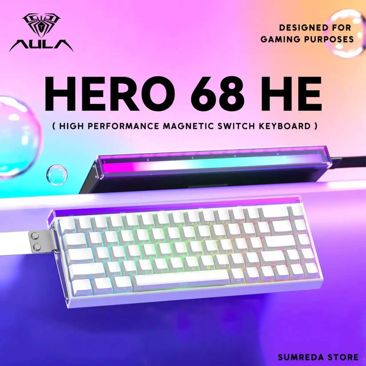 teclado-mecanico-para-juegos-aula-hero-68he-con-interruptores-magneticos-rapid-trigger-de-001mm-8k-de-tiempo-de-respuesta-rgb-y-hotswap