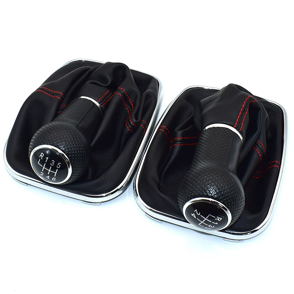  For Volkswagen VW 1999-2004 Golf 4 IV MK4 GTI R32 Bora Jetta MT 12mm 5/6 Speed Car Gear Shift Knob Lever Shifter Gaitor Boot