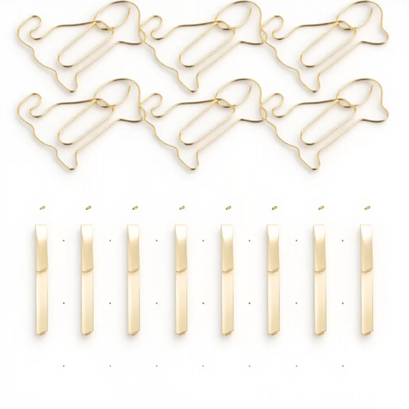 50pcs Sitting Dog Bookcase Paper Clip Cute Small Metal Clips Decorative Office Supplies Creative Shaped Paperclips For