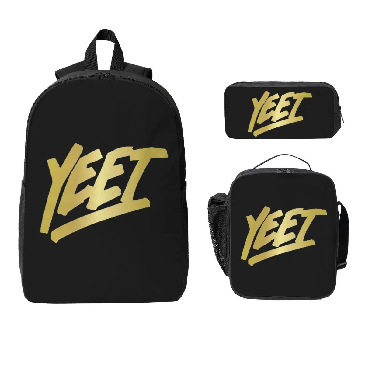 

Lazar Beam Jey Uso Yeet Backpack Student BookBag School Bag Computer Shoulder Bags 3ps Insulated Lunch Bag Pencil Case