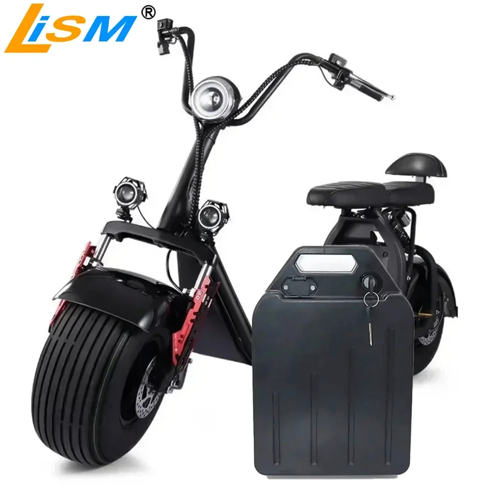 For Harley two wheel foldable Citycoco Lithium Battery 60V 20Ah 30Ah50Ah500W- 2400W Electric motorcycle Waterproof  Free charger