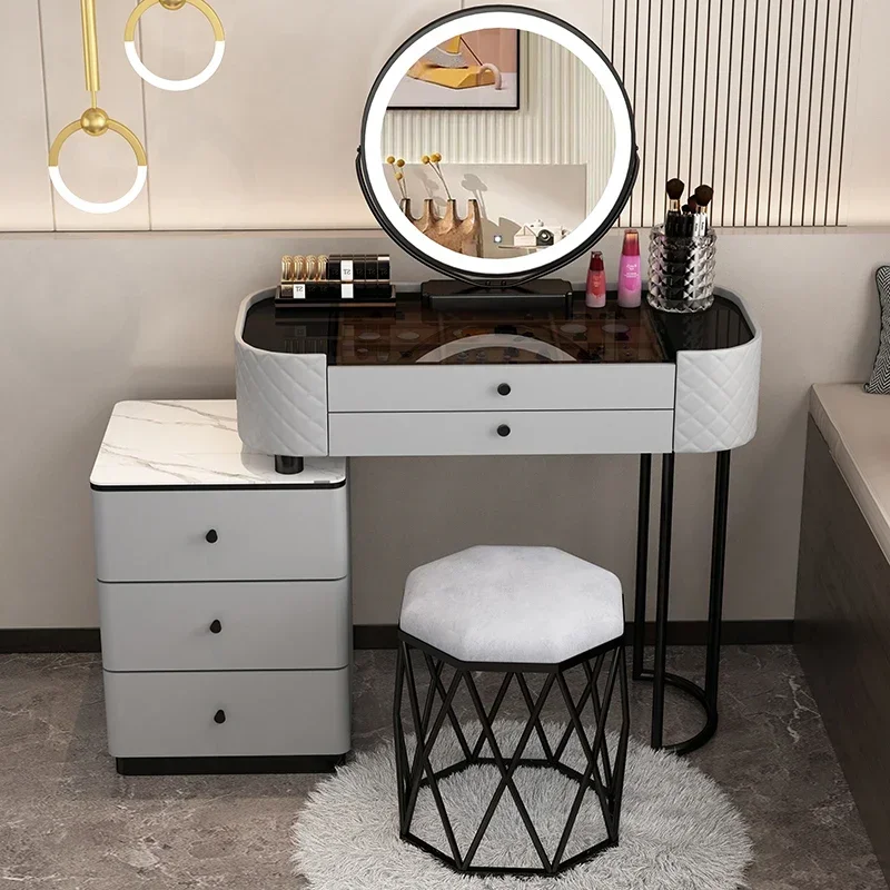 Nordic Dressing Table Drawer Beautiful Storage Girls Makeup Bedroom Dressing Table Living Room Furniture Meuble De Rangement