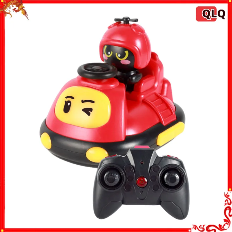 Mini Cartoon Bumper Car Rc Car Remote Control Go Kart Parent-Child Interaction Drifting Collision Ejection Children'S Toy