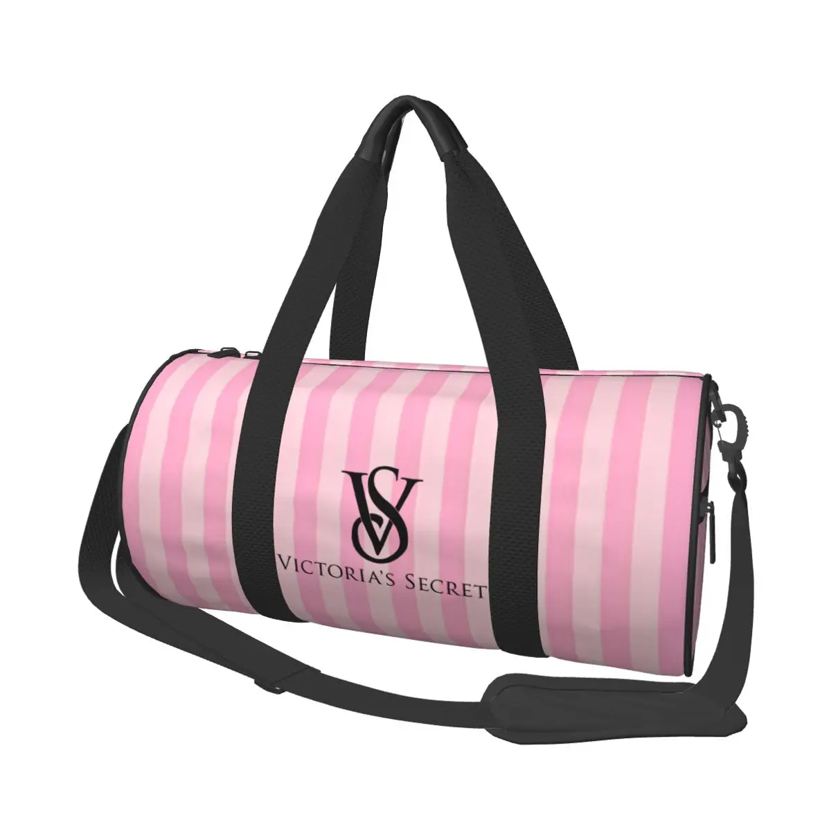 Pink-Like-V-ictoria-S-ecret Mujeres Hombres Bolsa de viaje redonda de gran capacidad Bolsa de equipaje de mano Capacidad Weekender Holdall