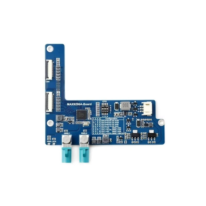 2-Ch for GMSL Camera Adapter Board, Equipped With MAX9296A Deserializer, High-Speed And Low-Latency Serial Transmission