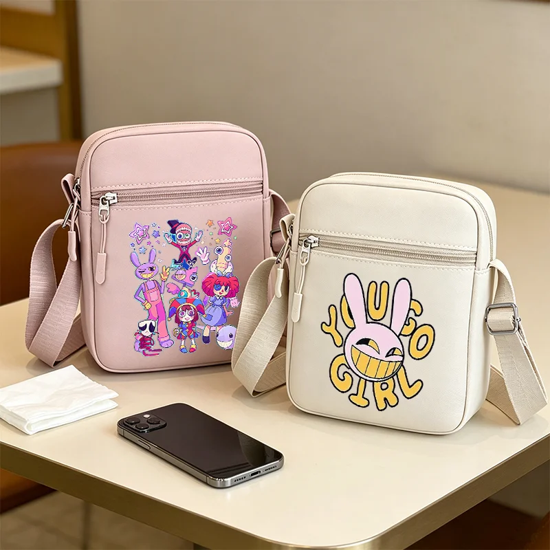 

Cute Amazing Digital Circused Shoulder Bag Simple Casual Mini Crossbody Bags Oxford Side Sling Chest Pouch Birthday Gifts Pocket