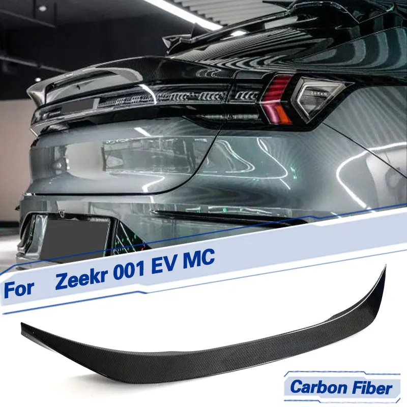 

Car Rear Trunk Spoiler Wings Full Carbon Fiber for Zeekr 001 EV MC Zeekr 2021-2023 Racing Rear Spoiler Boot Wing Lip Body Kit