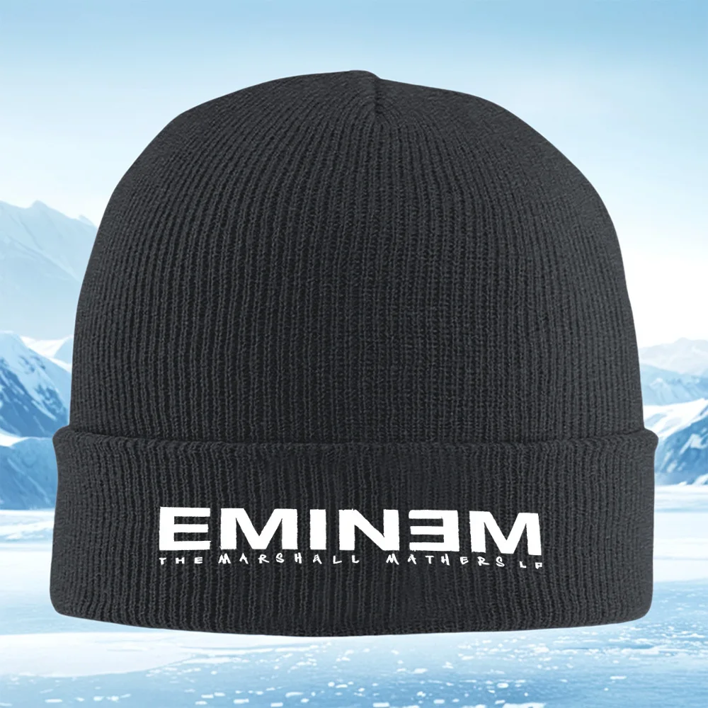 AliExpress NONE Eminem The Marshall Mathers LP Men Women Unisex Knitted Hat Beanie Pullover Cap Winter Thermal Warm Christmas Outdoor Cycling Hi