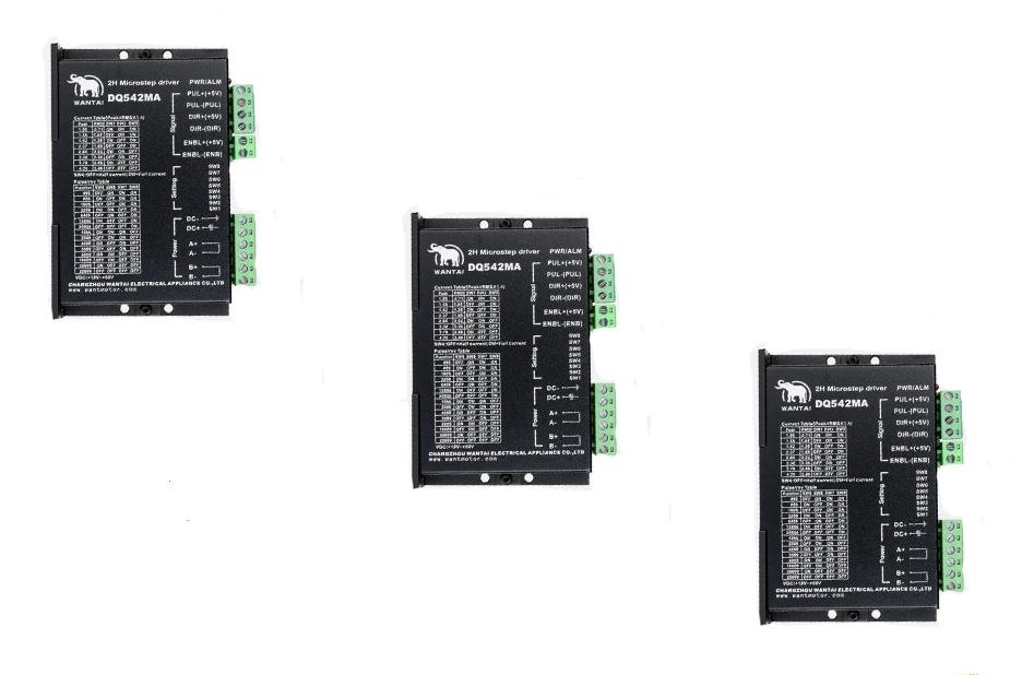 

34pcs Stepper DriverDQ542MA V2.0 50V 4.2A 128 Microsteps for Nema23 stepper motor wantai cut mill