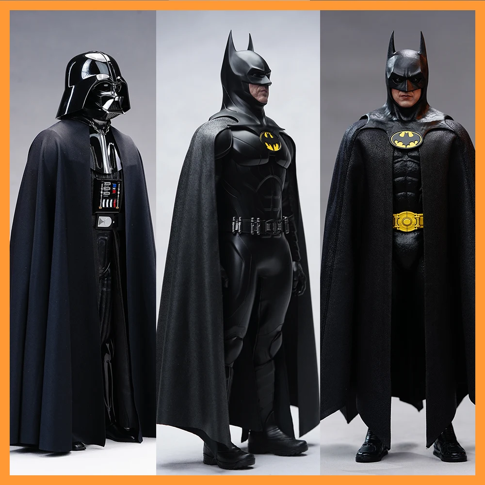 

In Stock 1/6 Scale 1989/1992 Michael Keaton Ben Bat Super Hero Hangs Well Cloak Accessories for 12in Action Figure Model