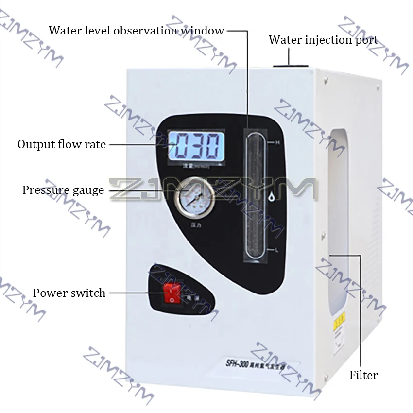 110/220V Generatore di idrogeno ad alta purezza Laboratorio di produzione di idrogeno Macchina ionizzatore d'acqua Gascromatografo 300/500 ml/min