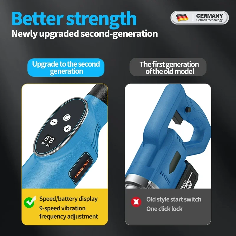 Best Price Lithium Vibrating Concrete Screed Ruler Power Display Electric Screed Concrete Level Vibrator