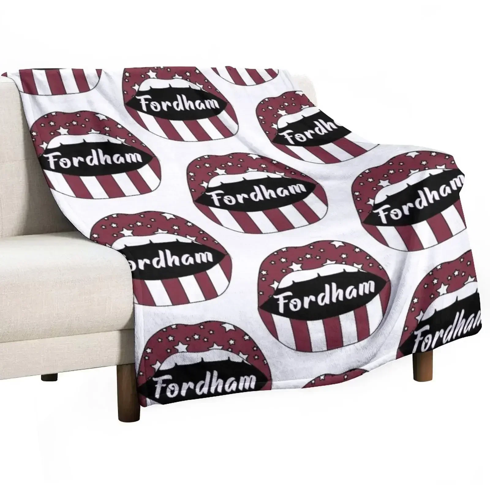 Fordham Lips! Throw Blanket christmas gifts Soft Hair Luxury Thicken Decorative Sofas Sofa Quilt Blankets