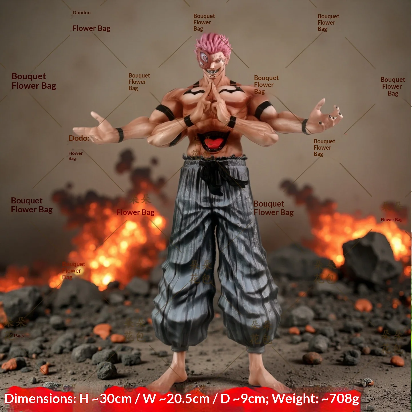 

Изначально я разместил статуэтки из смолы Gk с обеих сторон, украшенные аниме-тематическими элементами и фигурками вокруг стола, в качестве подарков для мальчиков.