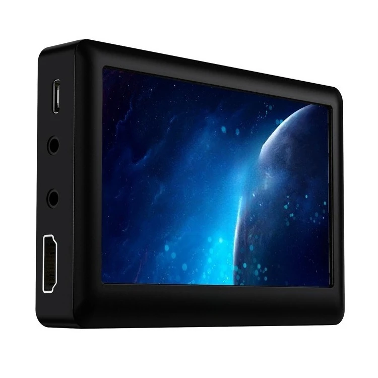 4.3 inch screen AV recording box, card reader HDMI video output, support TF card U disk