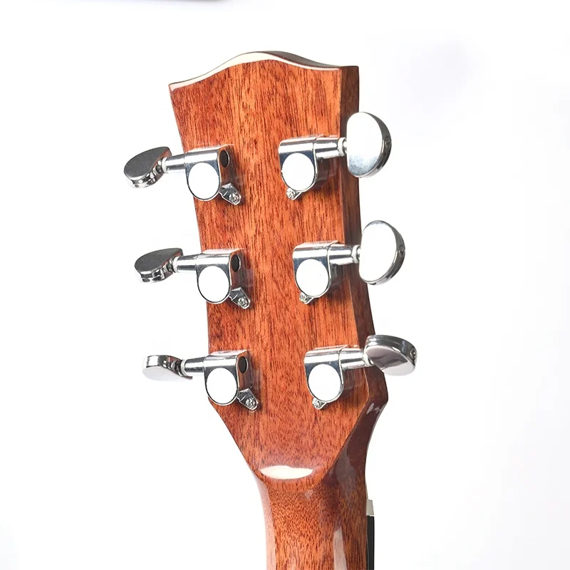 China Fábrica Barato Feito à Mão Guitarras de Madeira maciça Iniciante Guitarra Acústica Clássica