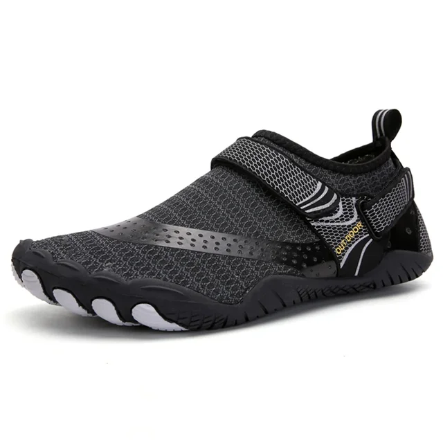 Men Women Water Shoes Quick Dry Non-Slip Five Finger Shoes Outdoor Wading Swimming Barefoot Aqua Shoes Lightweight Sneakers