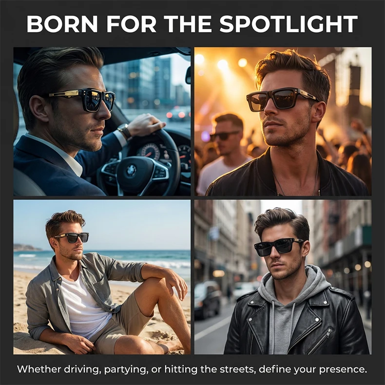 Vintage Quadratische Punk Sonnenbrille Männer 2026 Luxus Marke Steampunk Klassische Sonnenbrille Für Männliche Fahren UV400 Schutz Brillen – Detail 2