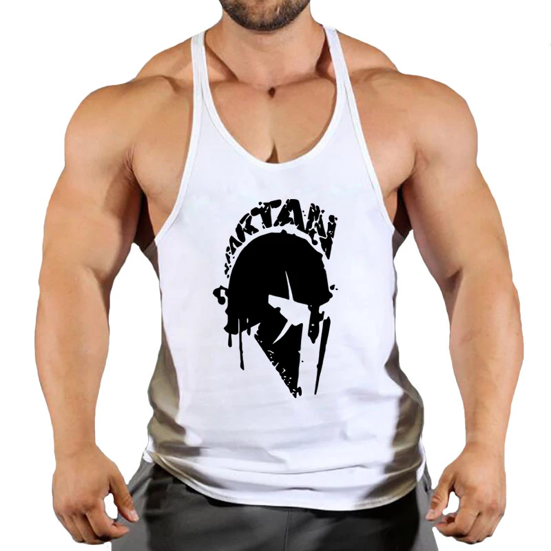 Men's and Men's Sleeveless Back T-shirts Bodybuilding Cotton Jackets Running Vests Training Muscle T-shirts Fit Material Hooded